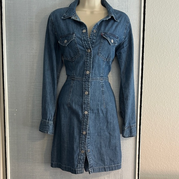 Levi’s Denim Button-Up Dress - Picture 1 of 8